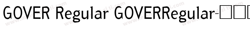 GOVER Regular GOVERRegular字体转换